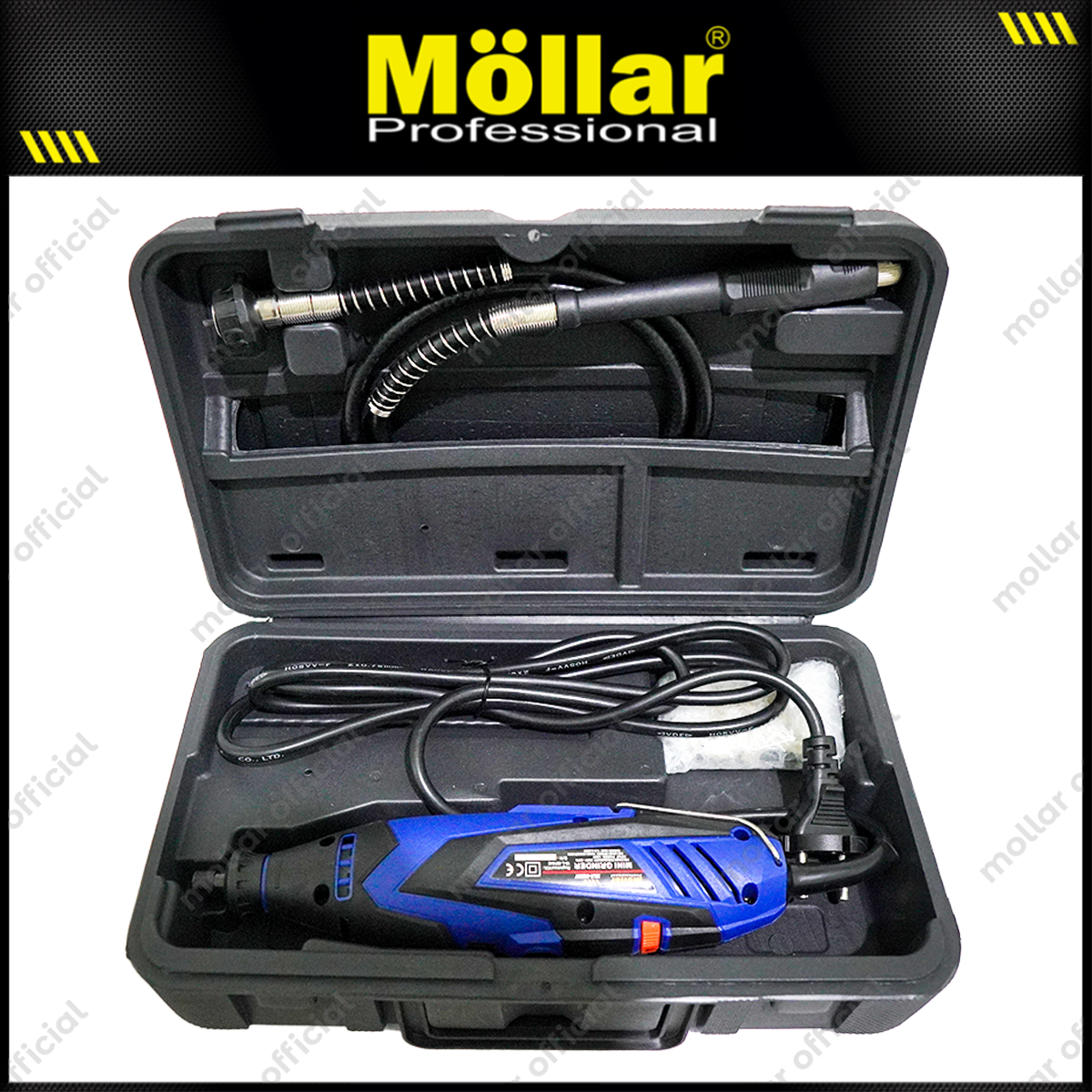 MOLLAR MG007 Mesin Mini Grinder Set 40 pcs Box Plastik