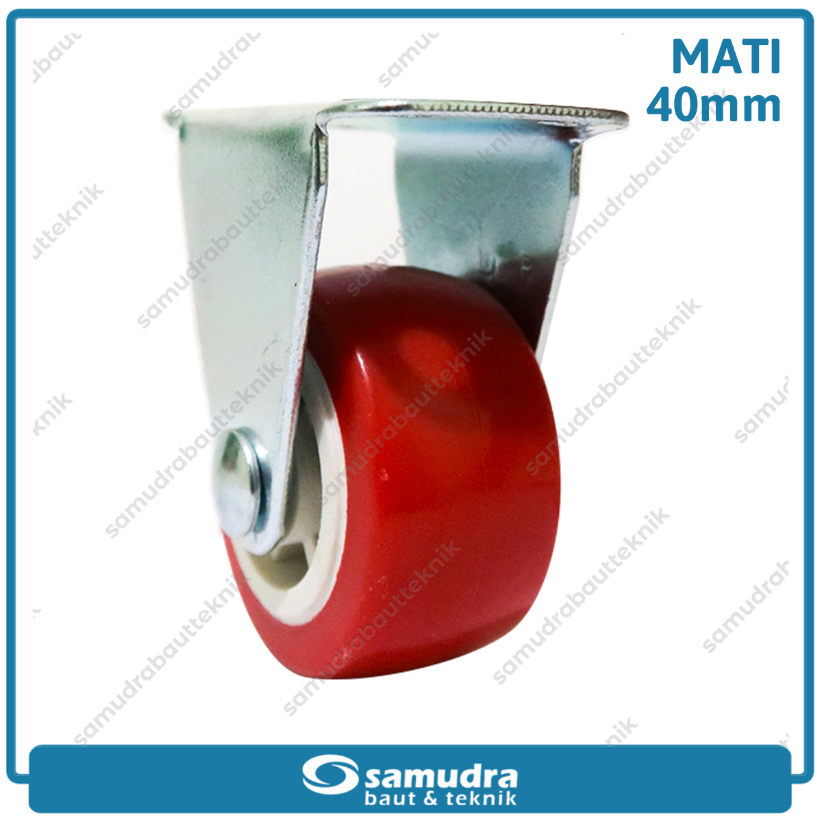 XANDER RODA-286 Roda PU Merah Mati 1.5" 1190-40mm - Satuan