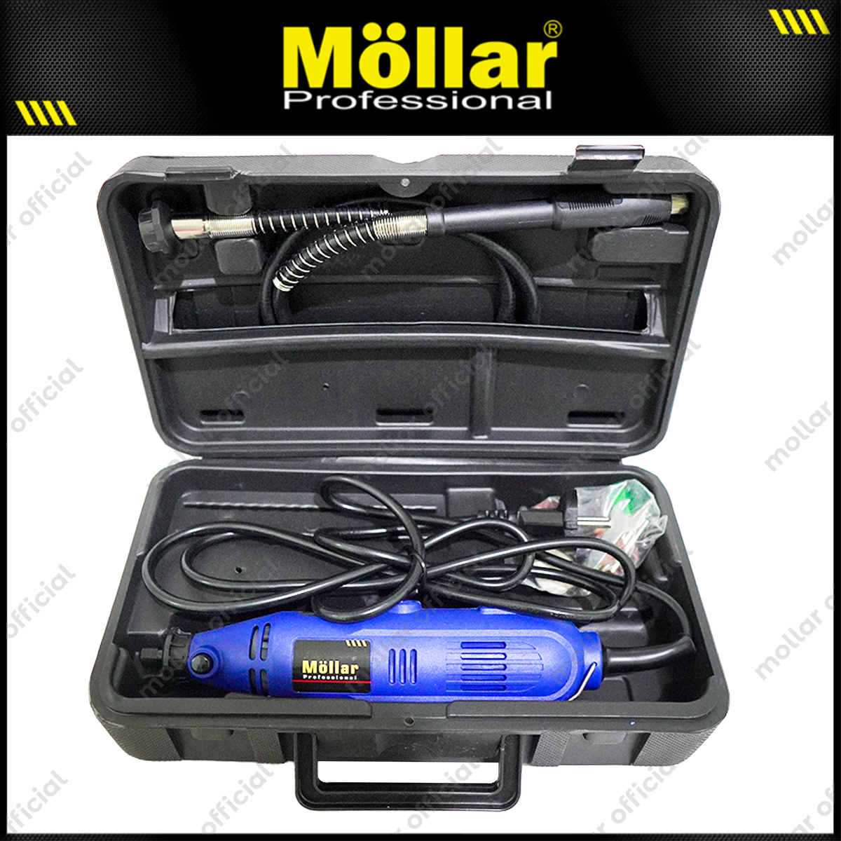 MOLLAR MG005F Mesin Mini Grinder Set 40 pcs Box Plastik