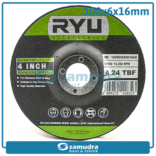 RYU AC-GW154 Mata Gerinda Poles Besi 4" / Grinding Wheel