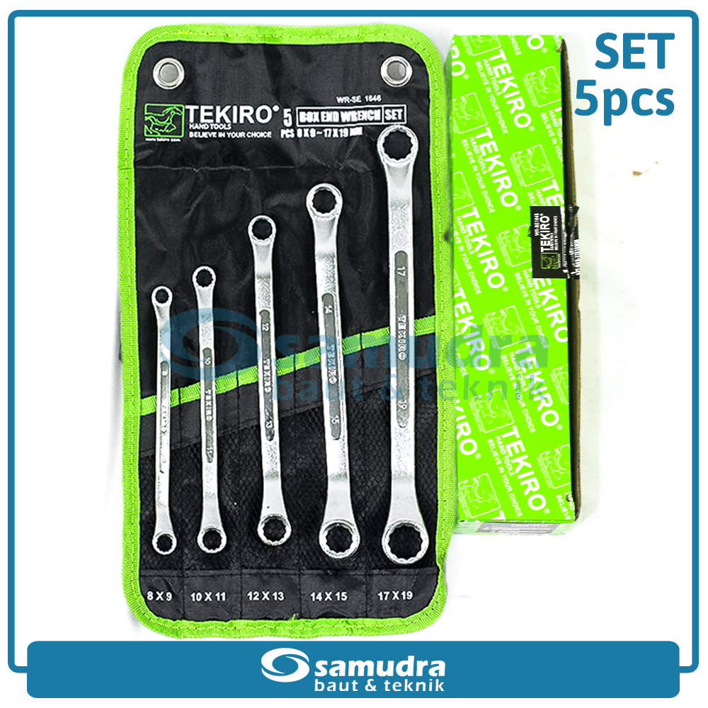 TEKIRO WR-SE1646 Kunci Ring Set 5 pcs (8-19 mm)