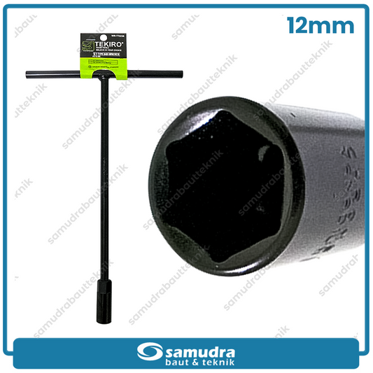 TEKIRO WR-TT0236 Kunci Sok T Hitam 12 mm