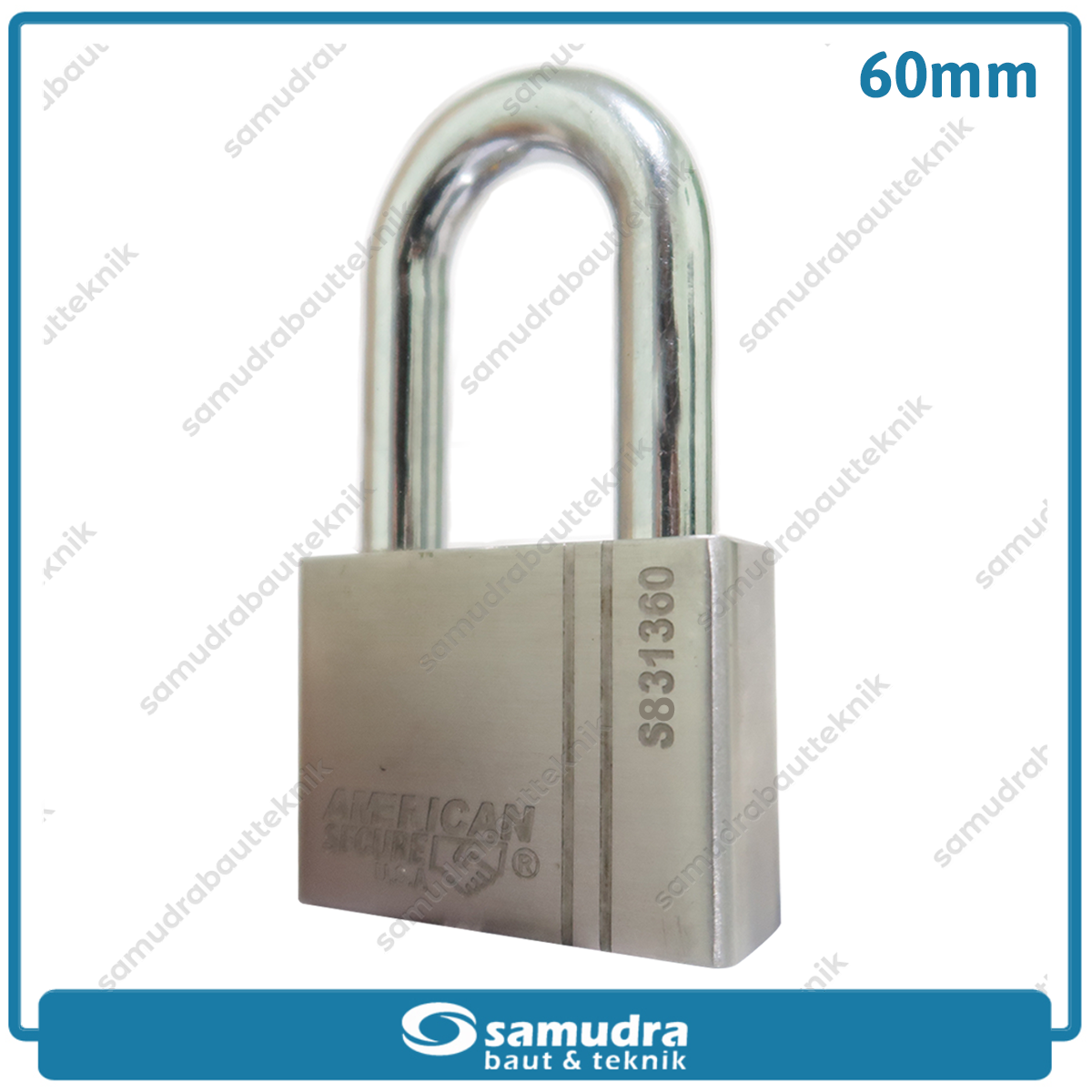 AMERICANSECURE Gembok 60 mm Long / Gembok Leher Panjang