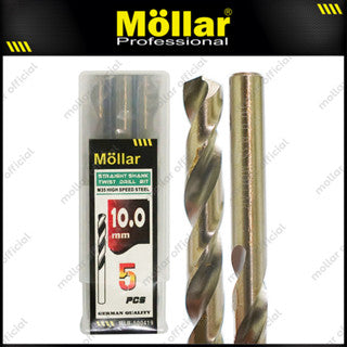 MOLLAR HSS M35 Cobalt 10 mm Mata Bor Besi Stainless Steel - Satuan
