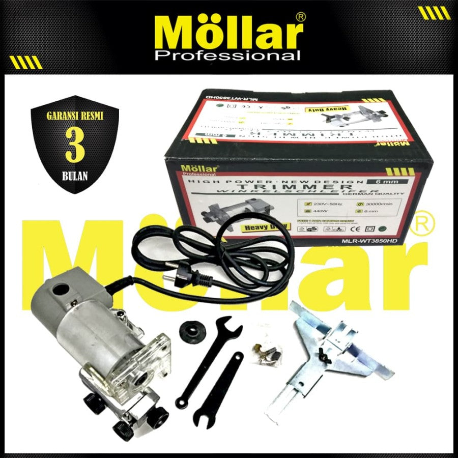 MOLLAR WT3850HD Mesin Profil Kayu Listrik 6 mm / Wood Trimmer