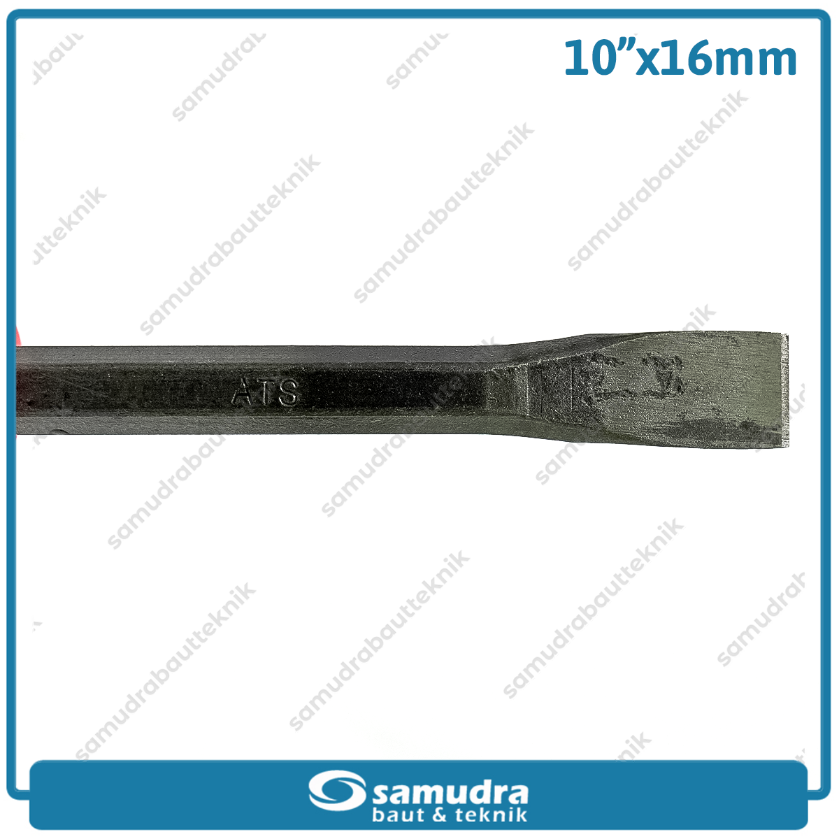 ATS Pahat Beton Gagang Karet Flat 10"
