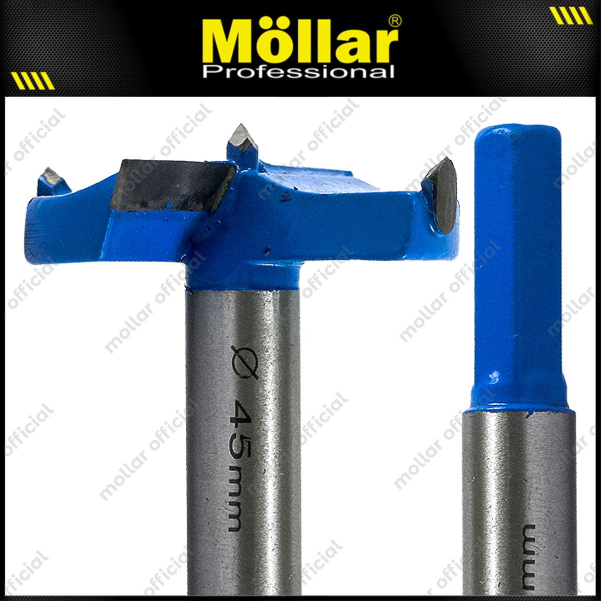 BISON D80981 Mata Bor Kayu Engsel Sendok 45 mm / Forstner Bit