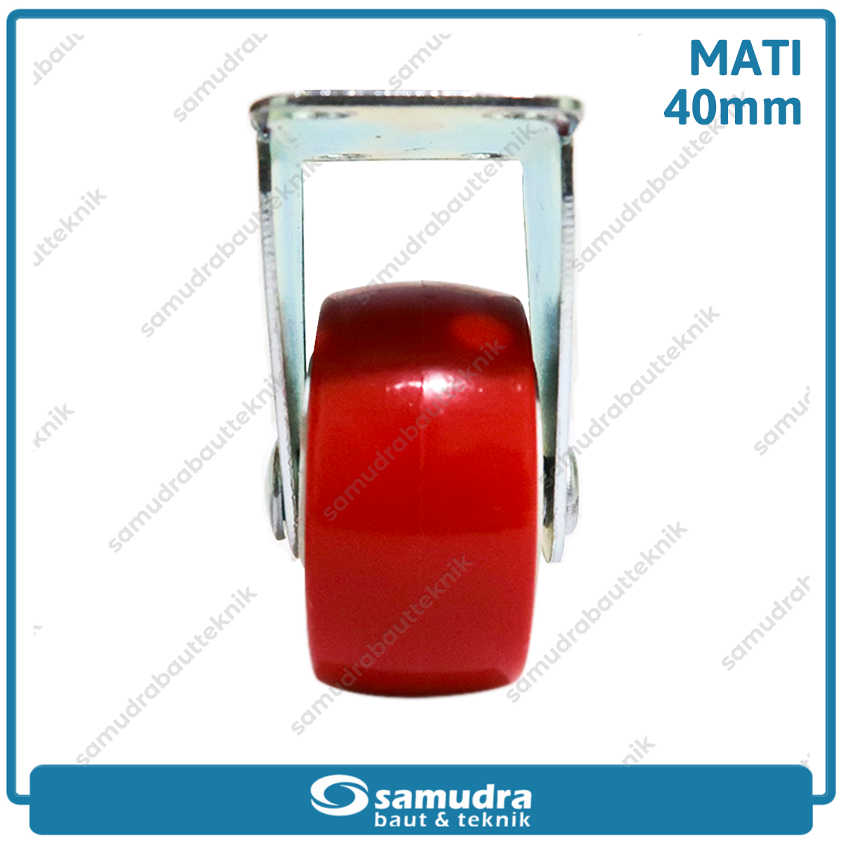 XANDER RODA-286 Roda PU Merah Mati 1.5" 1190-40mm - Satuan