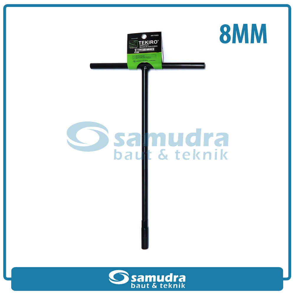 TEKIRO WR-TT0232 Kunci Sok T Hitam 8 mm