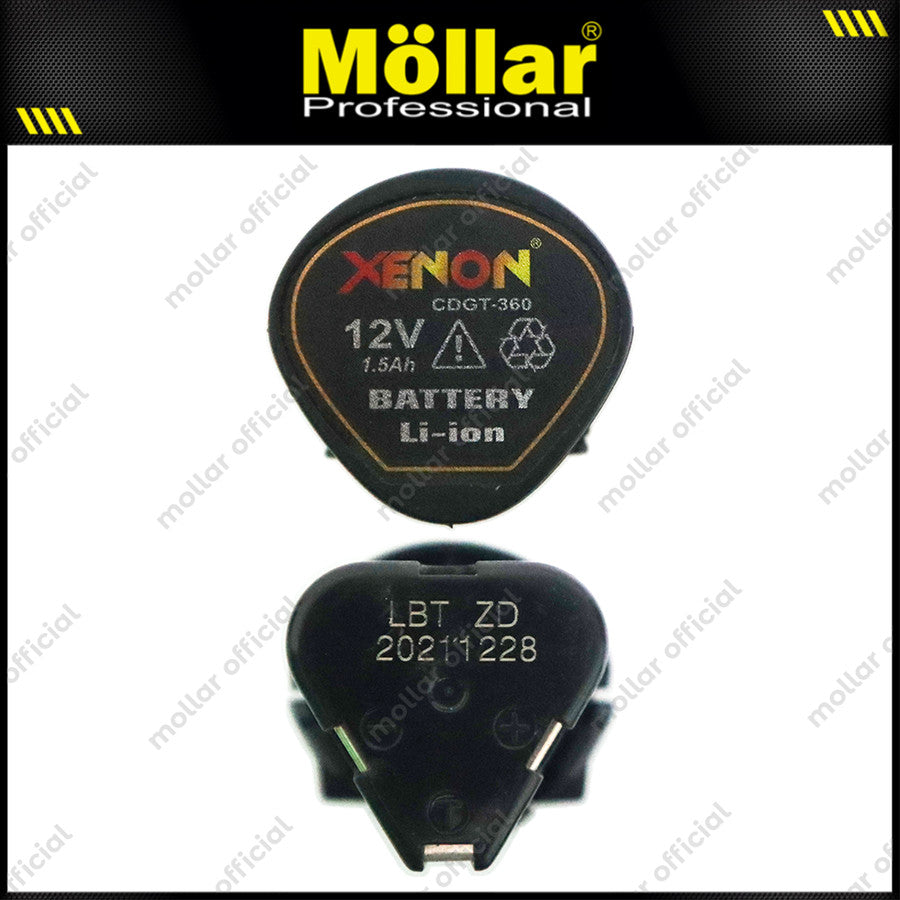 XENON Baterai 12V Bor Cordless untuk CDD500/CDD505