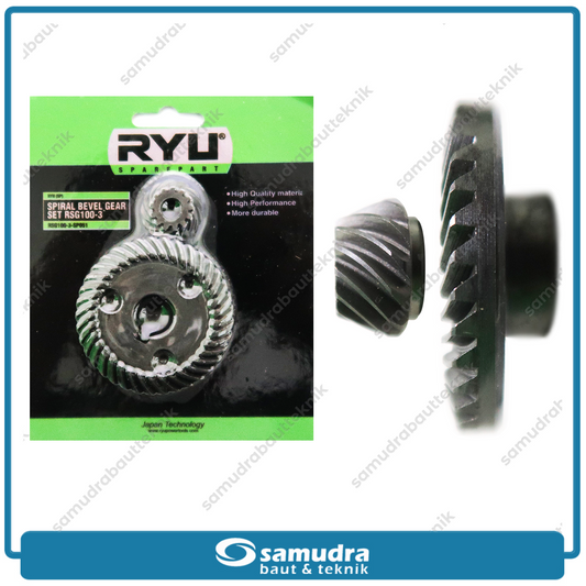 RYU Spiral Bevel Gear Set Mesin Gerinda untuk RSG100-3