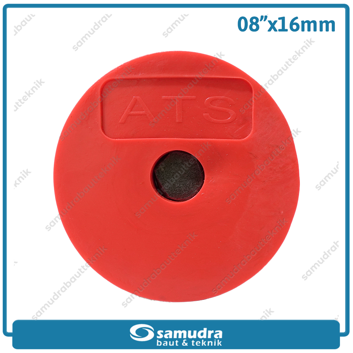ATS Pahat Beton Gagang Karet Flat 8"