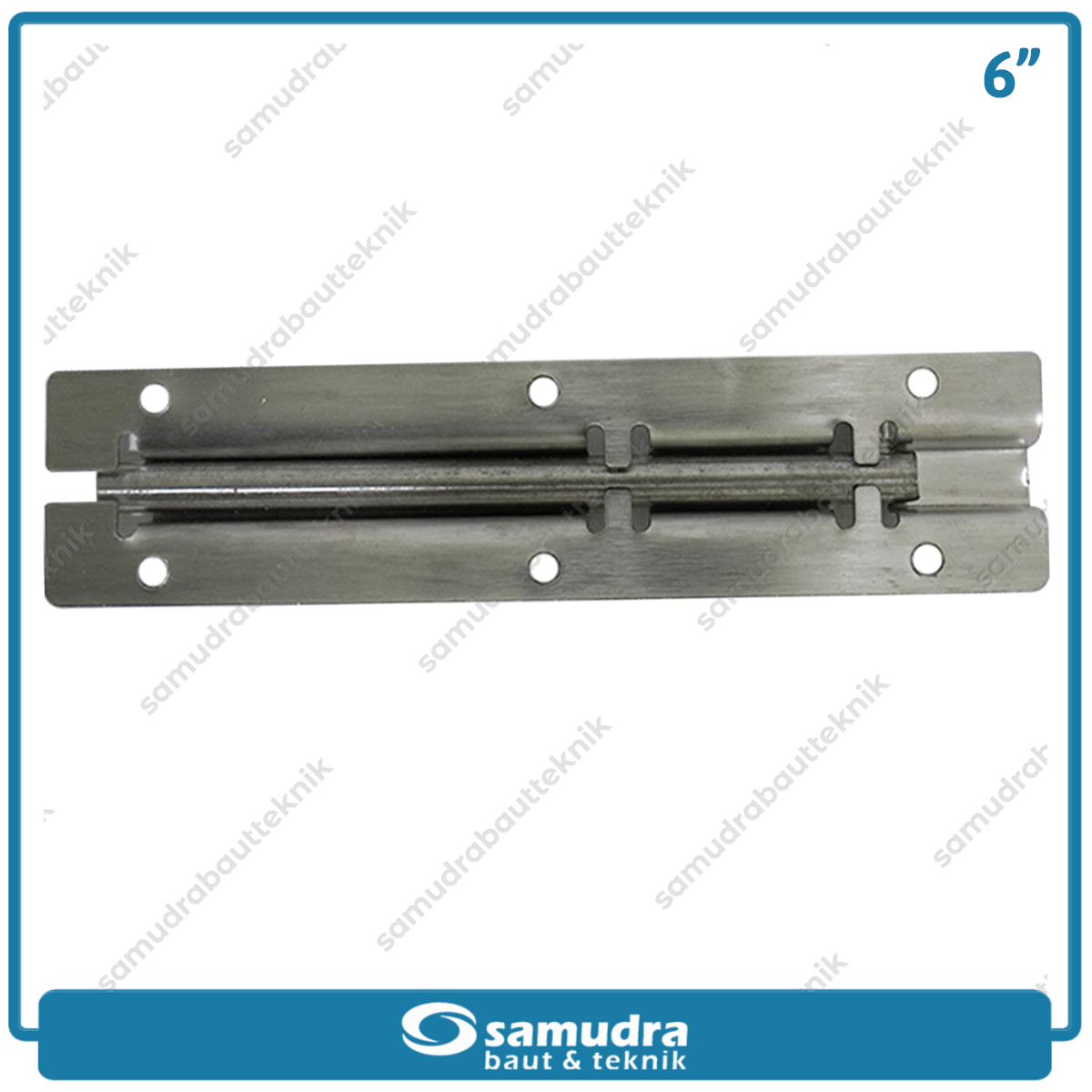 KTP Grendel Pintu Putih 6" Stainless SS304