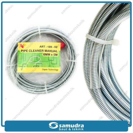 NANKAI 189-02 Kawat Anti Sumbat 6 mm x 5 meter / Pipe Cleaner Manual