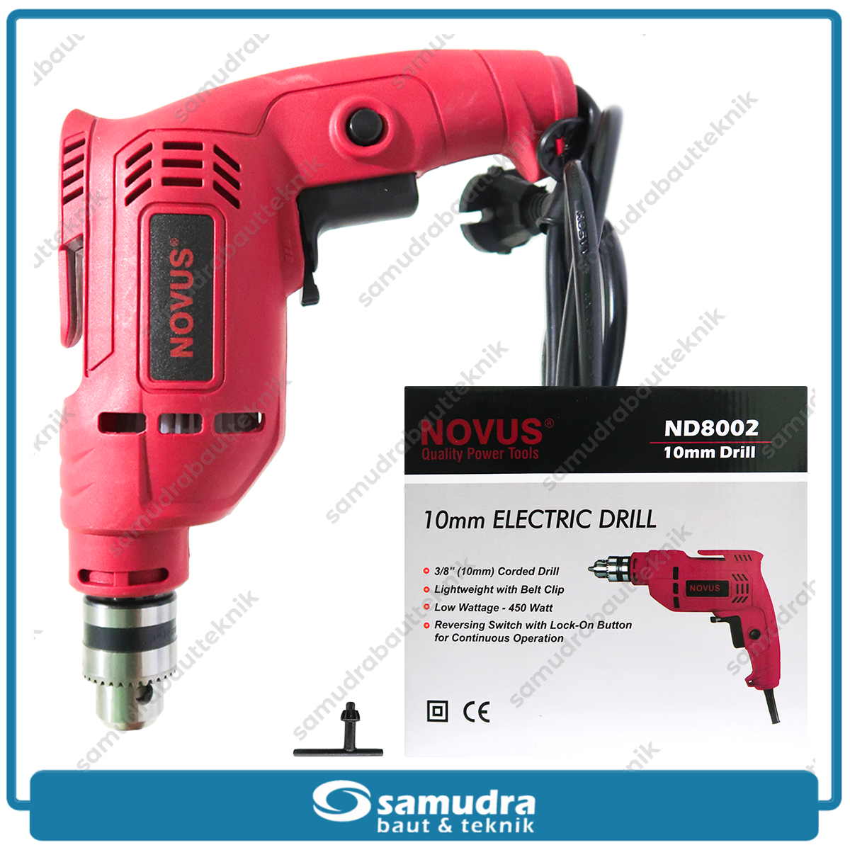 NOVUS ND8002 Mesin Bor Listrik 10 mm