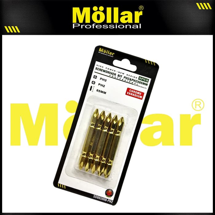 MOLLAR Mata Obeng Angin PH2-PH2 65 mm Set 5 pcs