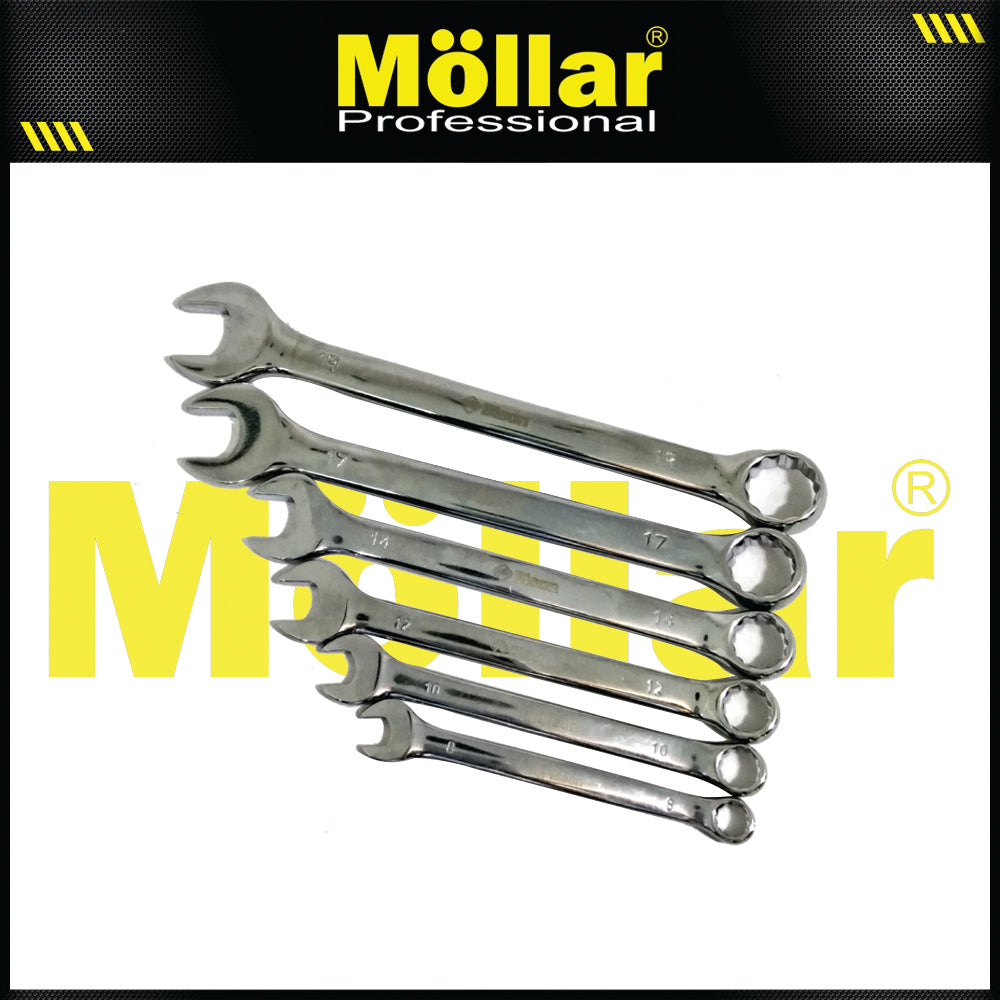 BISON Kunci Ring Pas Set 6 pcs (8-19 mm)