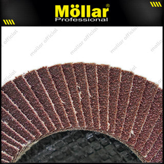 MOLLAR Flap Disc Grit 100 Mata Gerinda Amplas Besi - Satuan