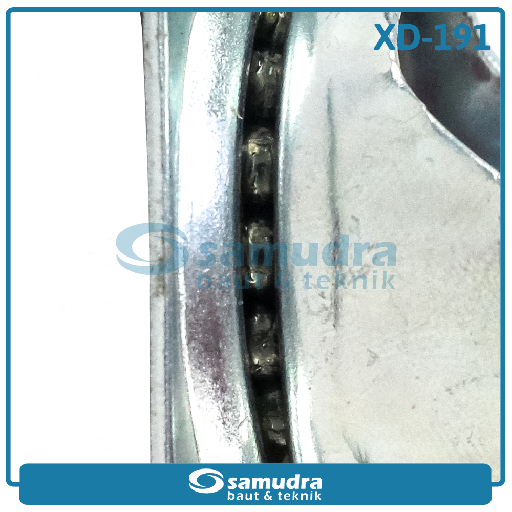 XANDER RODA-429 Roda PU Merah Hidup 2" XD-191-50mm - Satuan