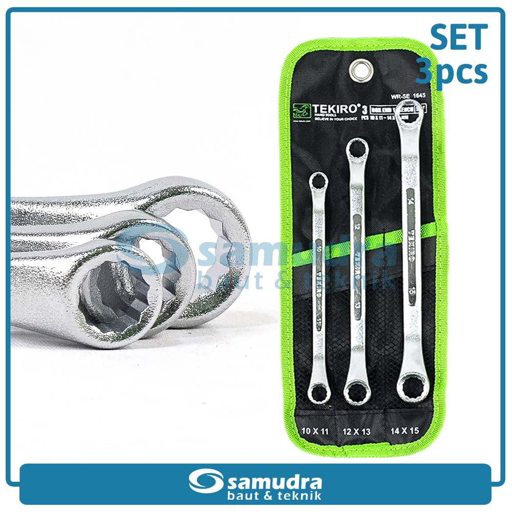 TEKIRO WR-SE1645 Kunci Ring Set 3 pcs (10-15 mm)
