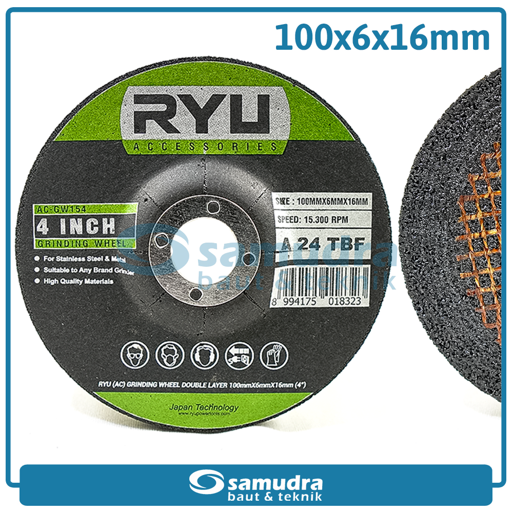 RYU AC-GW154 Mata Gerinda Poles Besi 4" / Grinding Wheel