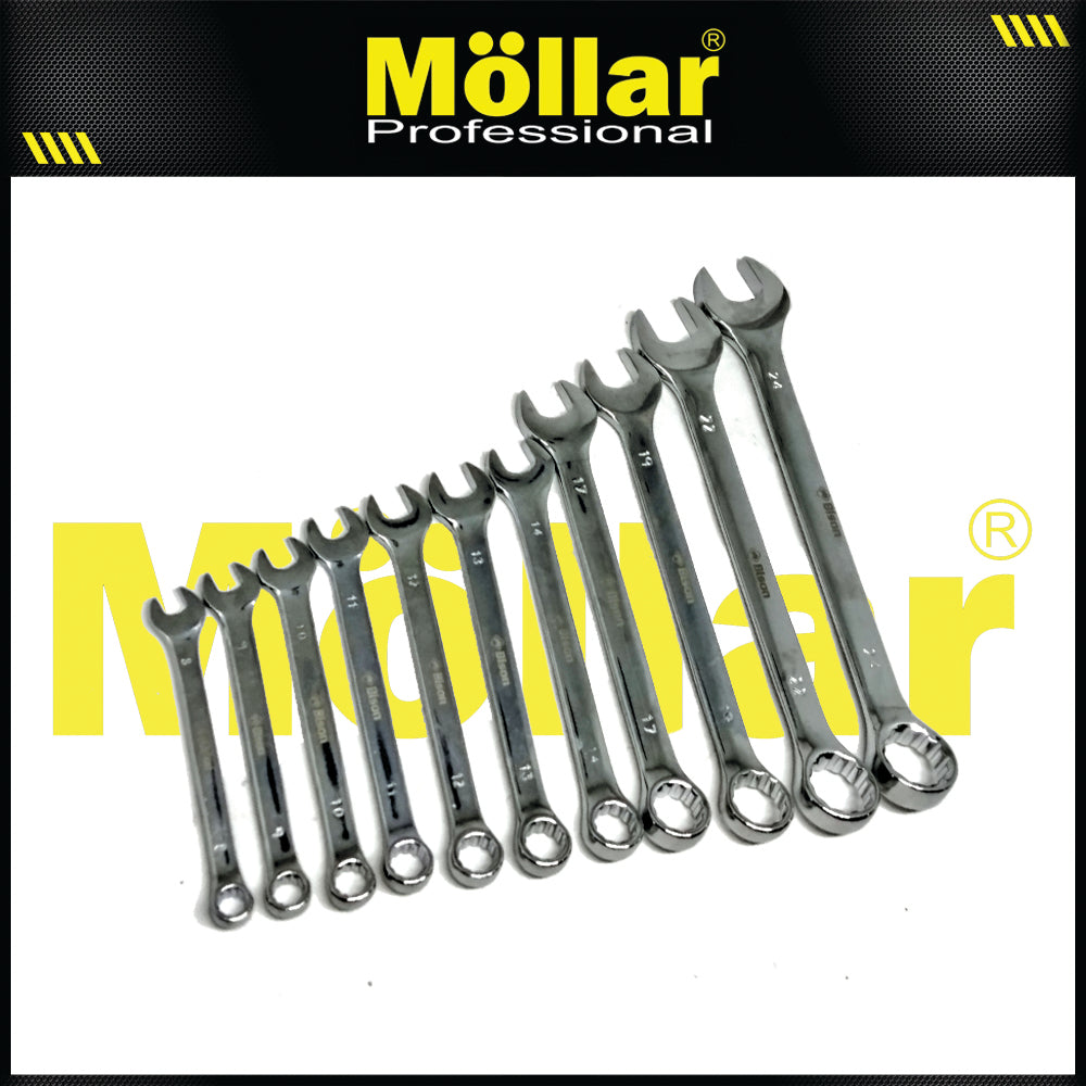 BISON Kunci Ring Pas Set 11 pcs (8-24 mm)