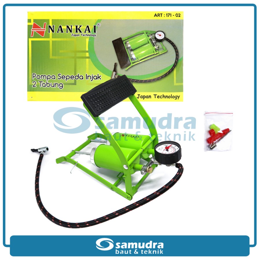 NANKAI 171-02 Pompa Sepeda Injak 2 Tabung