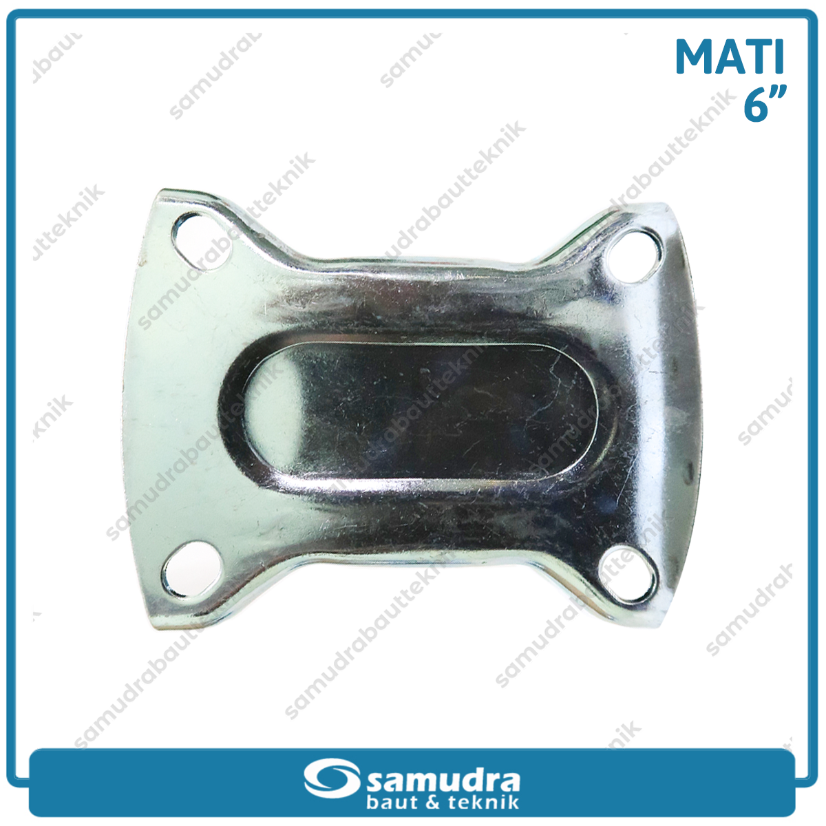 XANDER RODA-361 Roda Karet Hitam Mati 6" - Satuan