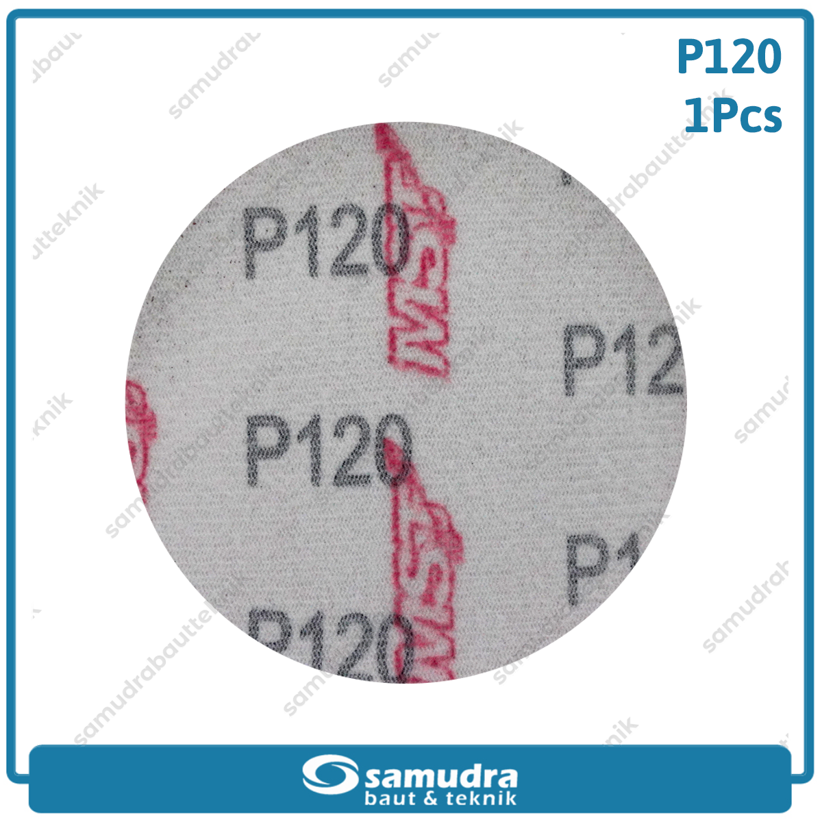 MST MST-YF-VS-412 Amplas Velcro Bulat No. 120 Mesin Gerinda 4"