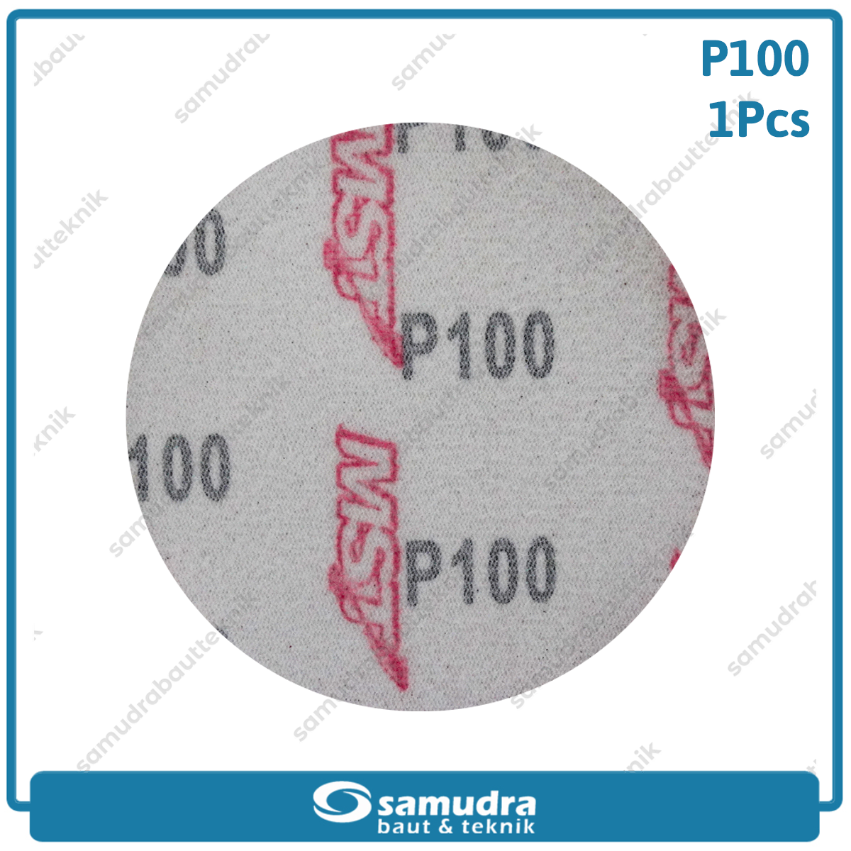 MST MST-YF-VS-410 Amplas Velcro Bulat No. 100 Mesin Gerinda 4"