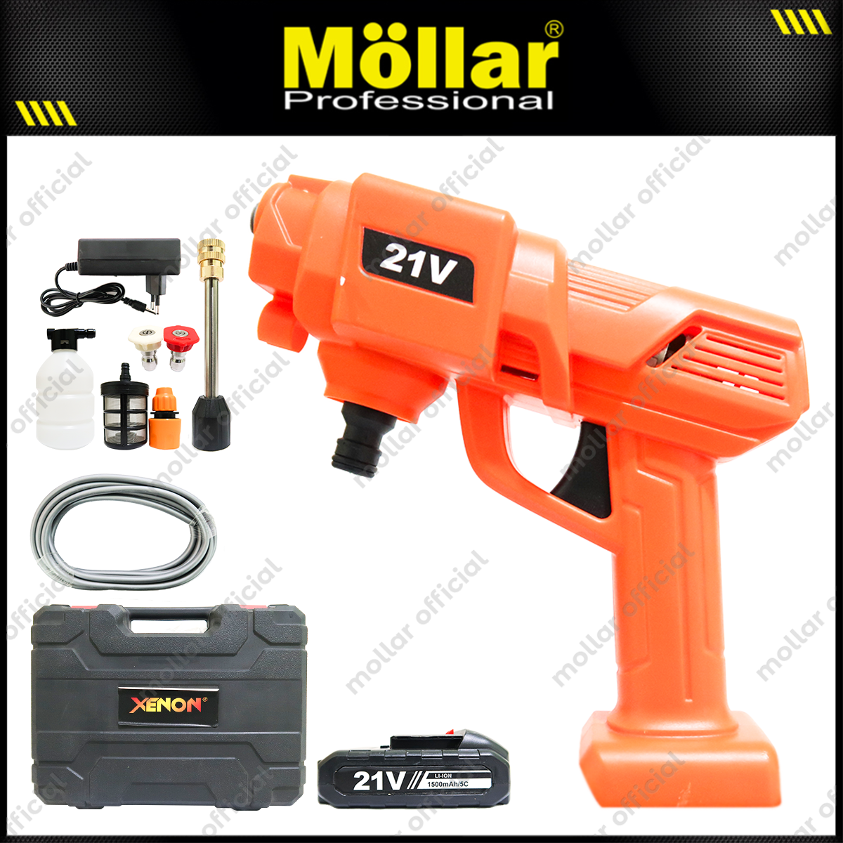 XENON CD-HPW2160 Mesin Jet Cleaner Baterai 21V
