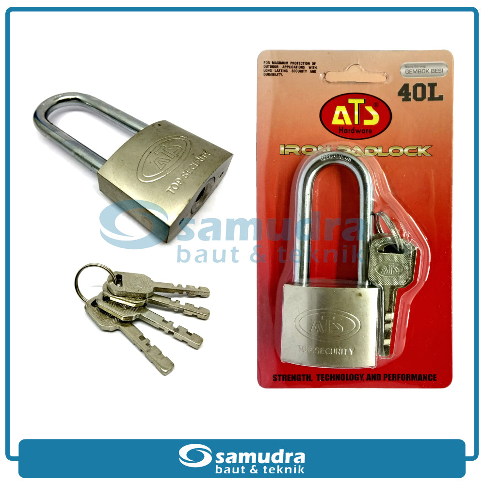 ATS Gembok 40 mm Long / Gembok Besi Leher Panjang
