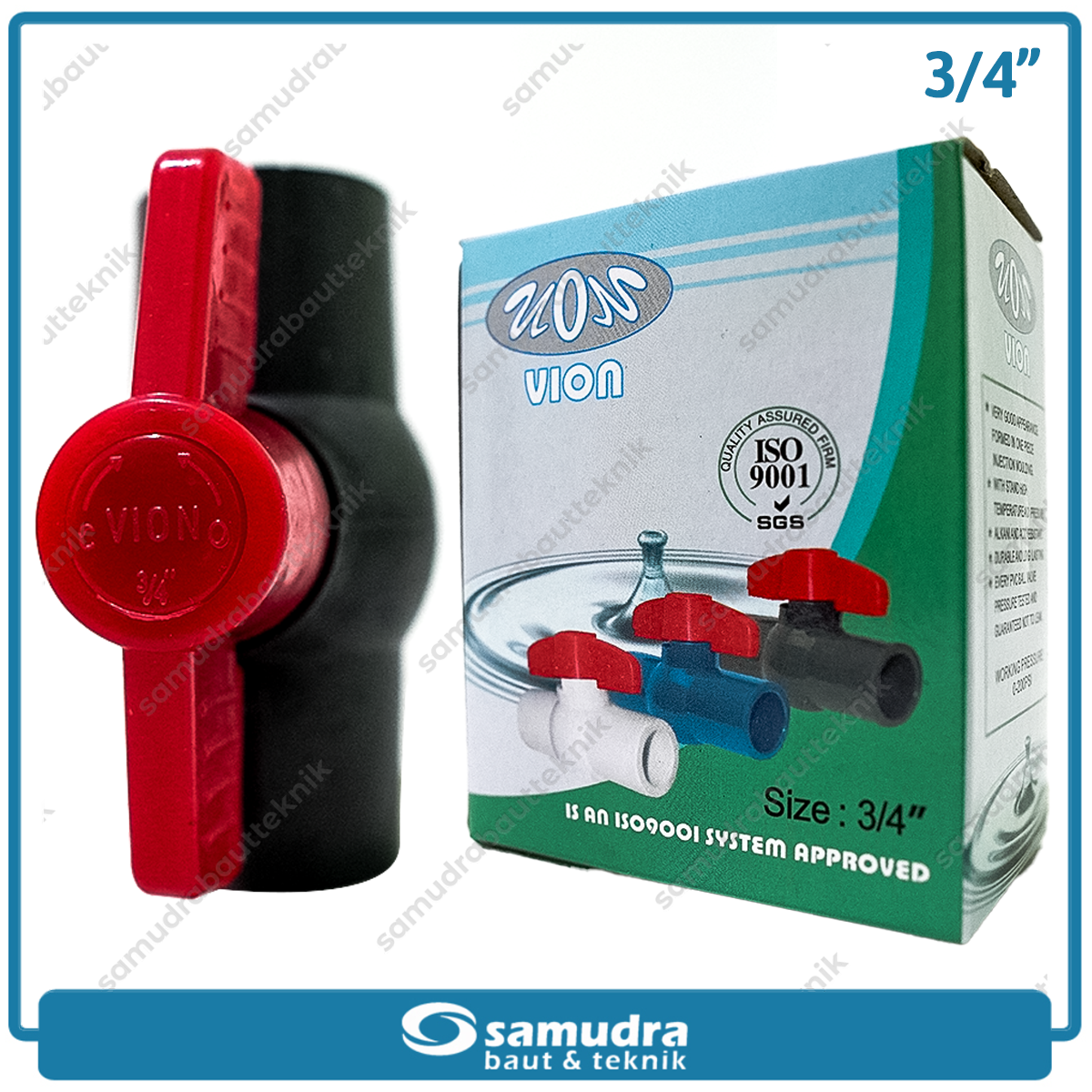 VION Polos Stop Kran Plastik 3/4" / Ball Valve PVC