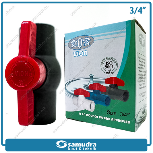VION Polos Stop Kran Plastik 3/4" / Ball Valve PVC