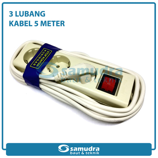 SZMR-503 Stop Kontak SNI 3 Lubang 5 Meter