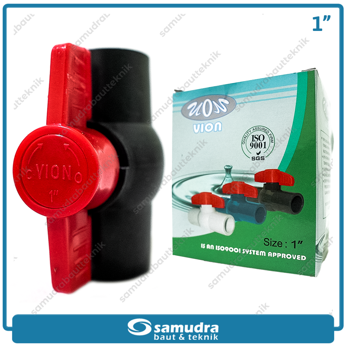 VION Polos Stop Kran Plastik 1" / Ball Valve PVC
