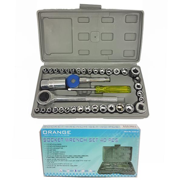 ORANGE 3230-47 Kunci Sok Set 40 pcs Box Plastik