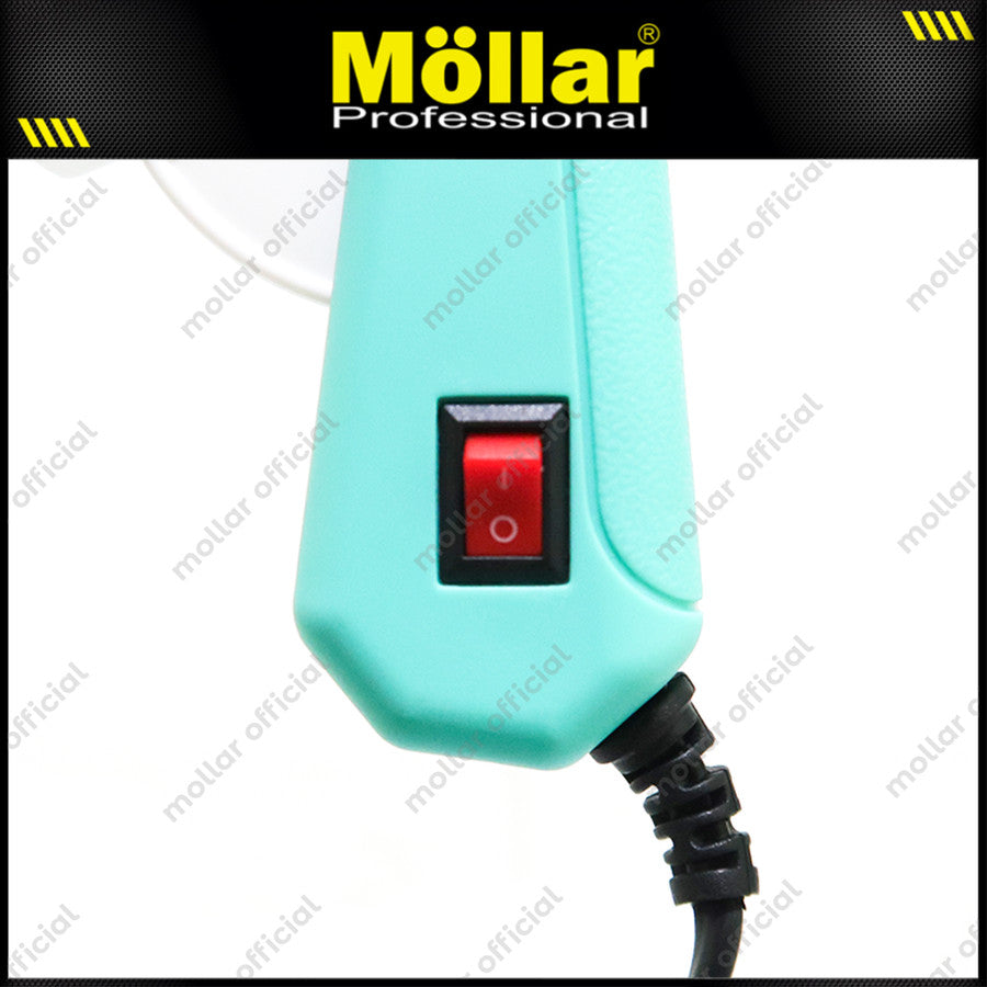 MOLLAR Mesin Lem Tembak Kecil 20 Watt / Glue Gun - Biru