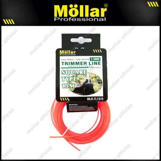 MOLLAR TL1315 Senar Mesin Potong Rumput 1.3 mm Panjang 15 meter