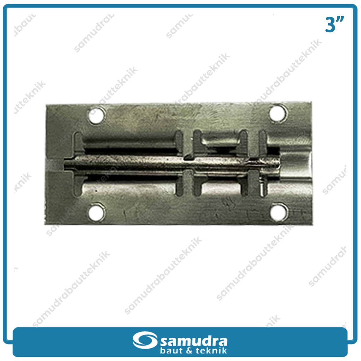 KTP Grendel Pintu Putih 3" Stainless SS304