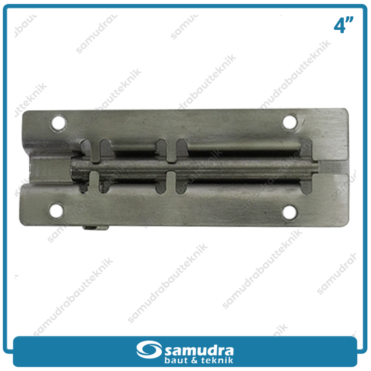 KTP Grendel Pintu Putih 4" Stainless SS304