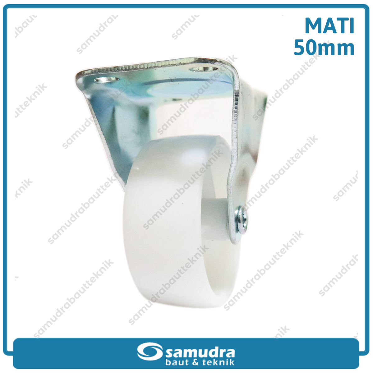 XANDER RODA-290 Roda PP Nylon Putih Mati 2" XD-1124-50mm - Satuan