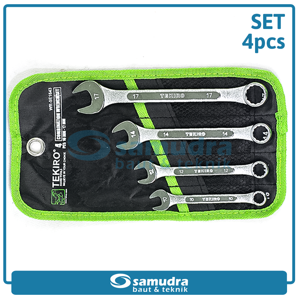 TEKIRO WR-SE1643 Kunci Ring Pas Set 4 pcs (10-17 mm)