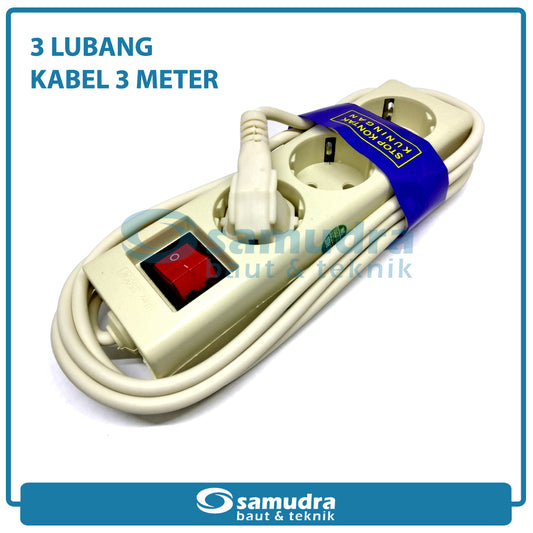 SZMR-503 Stop Kontak SNI 3 Lubang 3 Meter