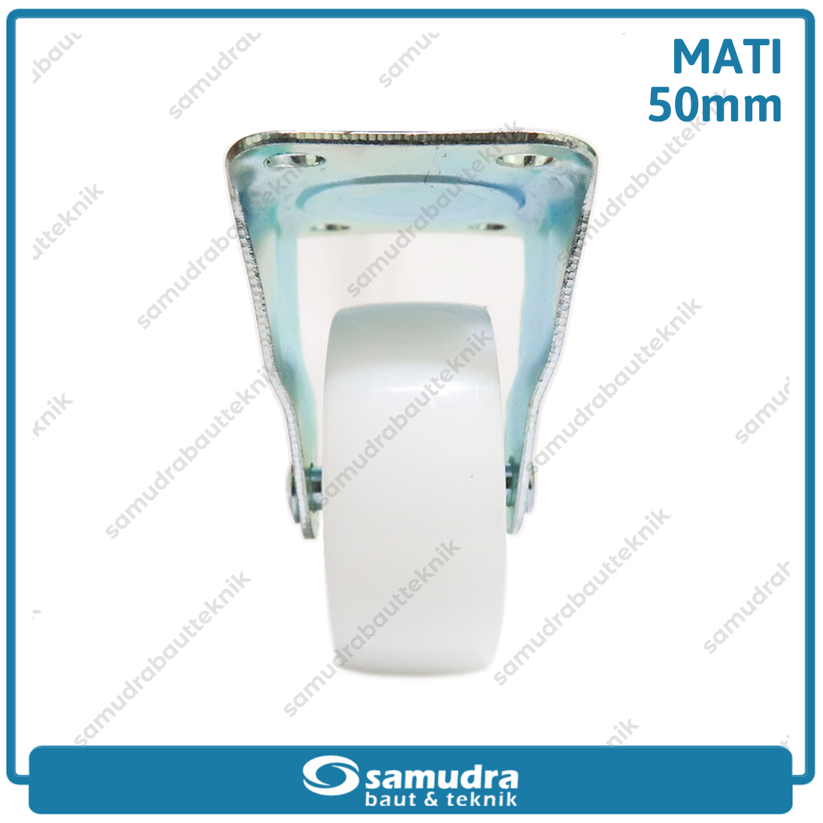 XANDER RODA-290 Roda PP Nylon Putih Mati 2" XD-1124-50mm - Satuan