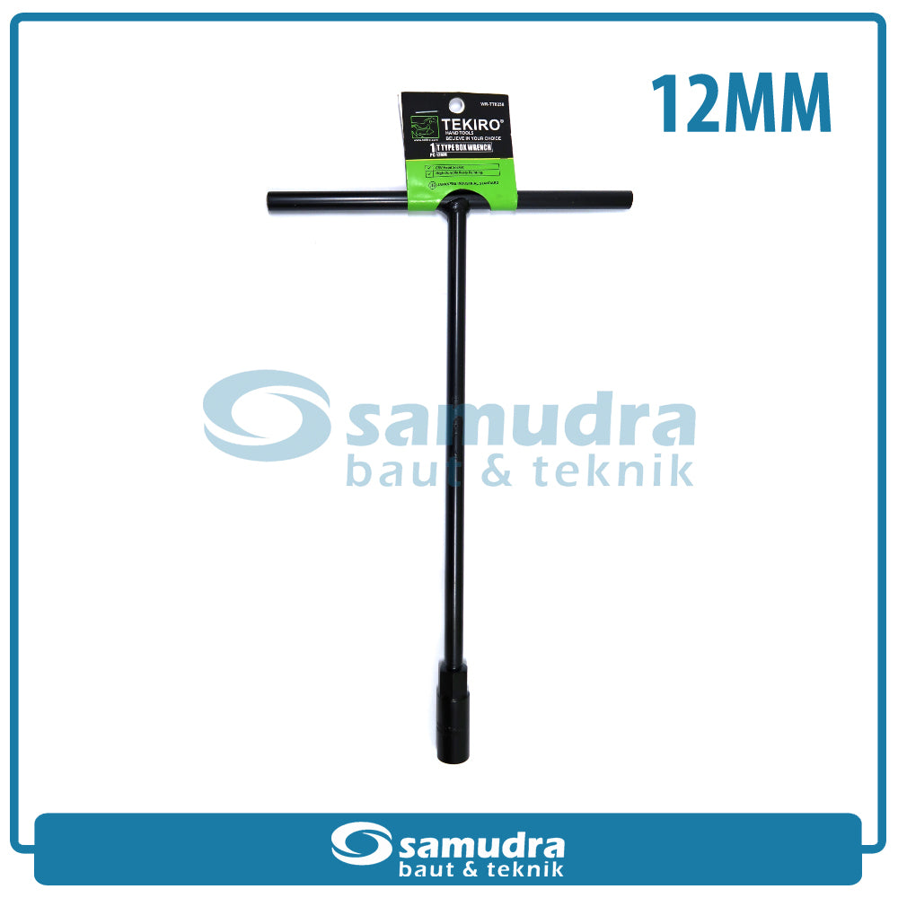 TEKIRO WR-TT0236 Kunci Sok T Hitam 12 mm