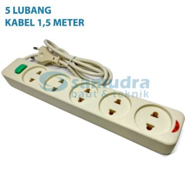 SC-755 Stop Kontak SNI Gepeng 5 Lubang 1.5 Meter