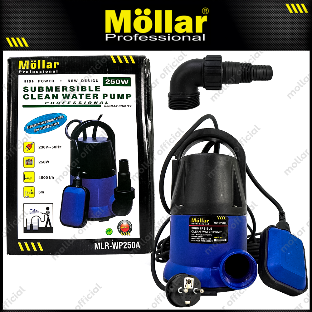 MOLLAR WP250A Pompa Celup Air Bersih 250 Watt Otomatis