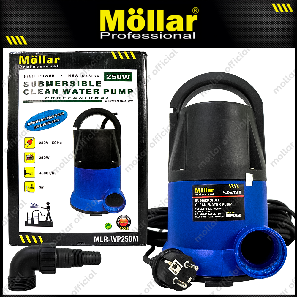 MOLLAR WP250M Pompa Celup Air Bersih 250 Watt Manual
