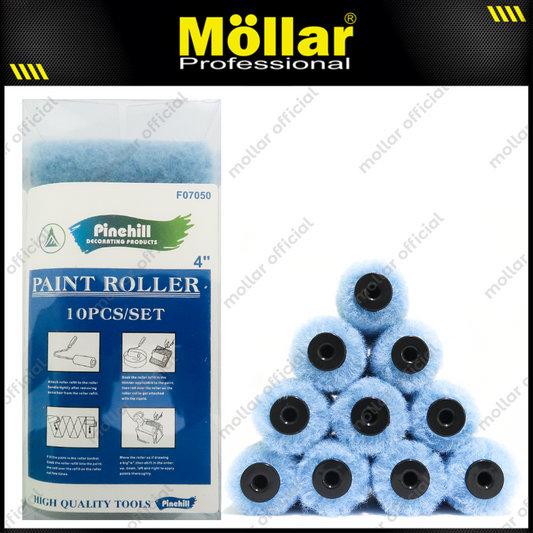 PINEHILL PH-F07050 Refill Bulu Kuas Roll Kapal Biru 4" Set 10 pcs